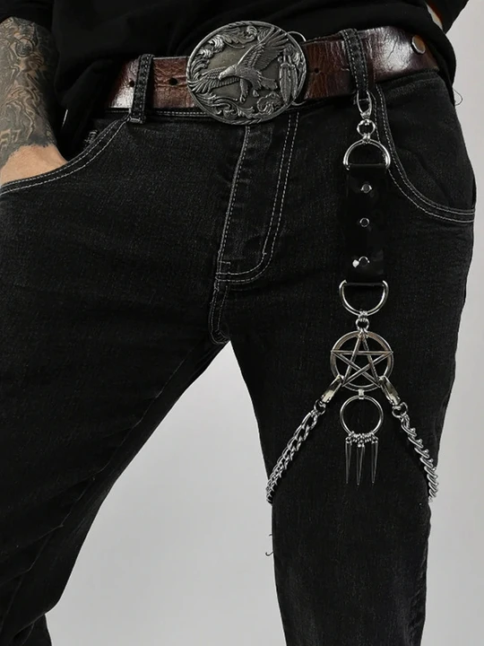 COLEMJE Leather Thigh Leg Garters Belt Harness Punk Body Cage