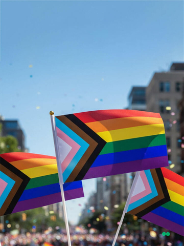 100 Rainbow Handheld LGBT Pride Flags
