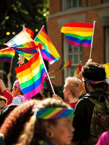 100 Rainbow Handheld LGBT Pride Flags